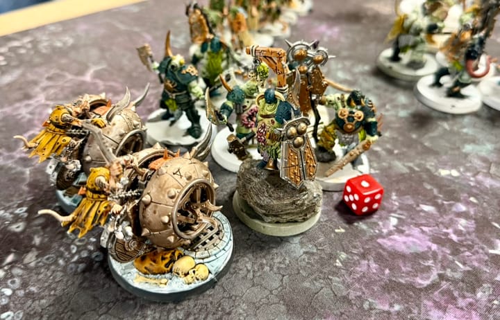 A not so irresistible force meets a rotting (almost) immovable object